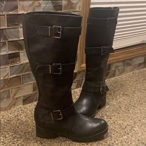 Karl Lagerfeld Strappy Riding Boot